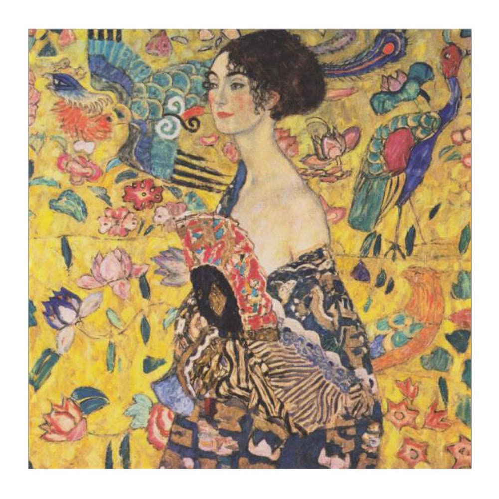 Peinture Klimt Adele Bloch pour décoration murale dorée de salon moderne
