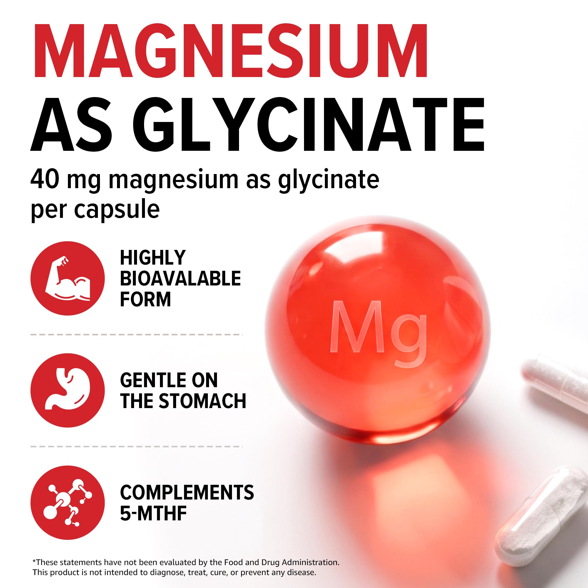 10X Health 5-MTHF Methylfolate Supplement with Magnesium, 60 Capsules — Amazon image 4
