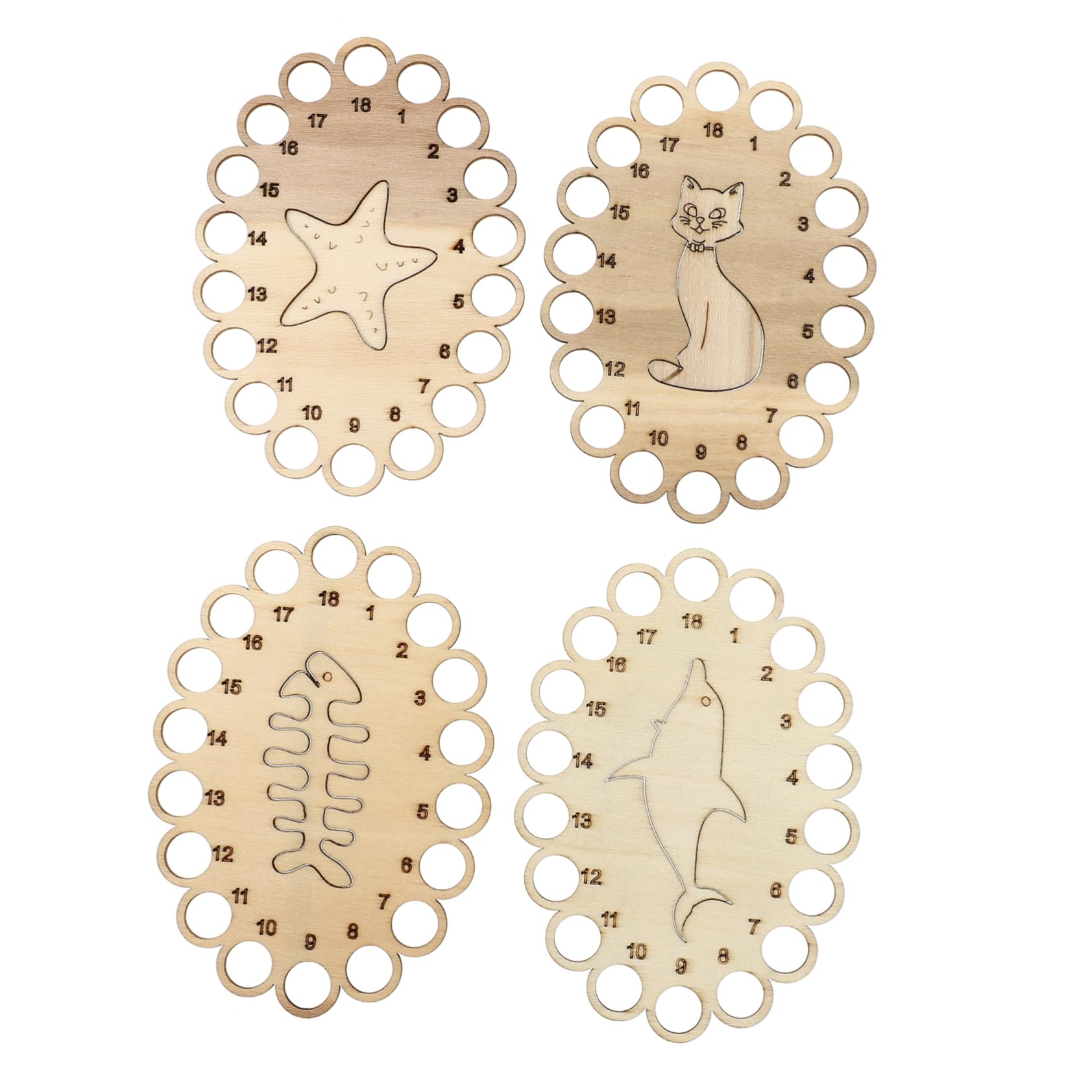 ARTIBETTER Compact Thread Organizing Set 4pcs Cross Stitch Thread Storage Plates Embroidery Floss Organizer