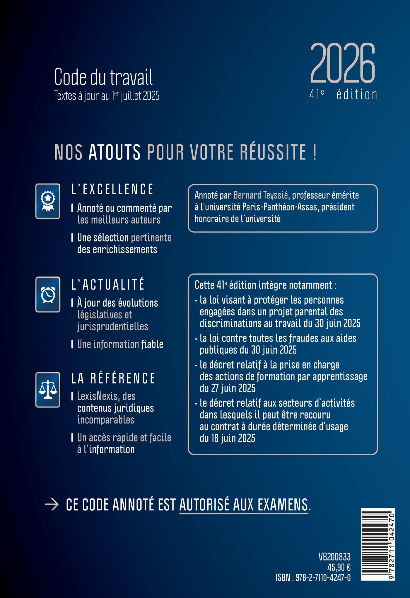 Code du travail 2026