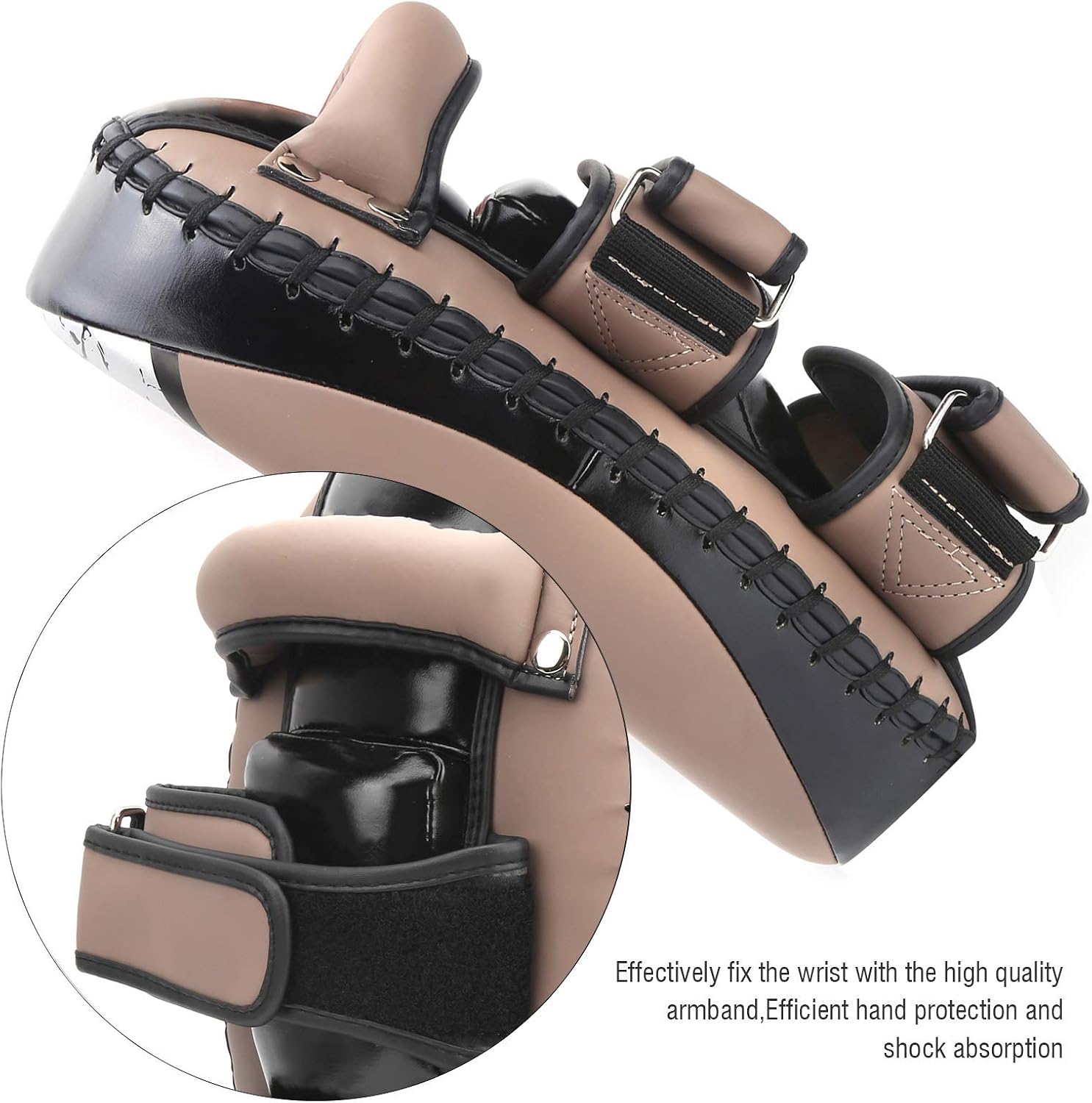 Taekwondo Kick Pad 34cm x 21cm PU Leather Kicking Target for Taekwondo Boxing Martial Arts Training