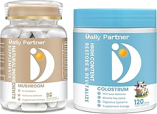 Daily Partner Colostrum Powder + Mushroom Supplement