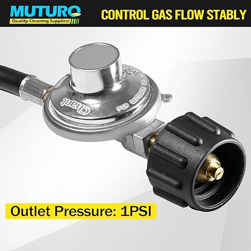Miniatura 2 de Regulador de propano universal QCC1 de 3 pies, manguera de repuesto para la mayoría de parrillas de gas LP, calentadores, estufas de campamento y más