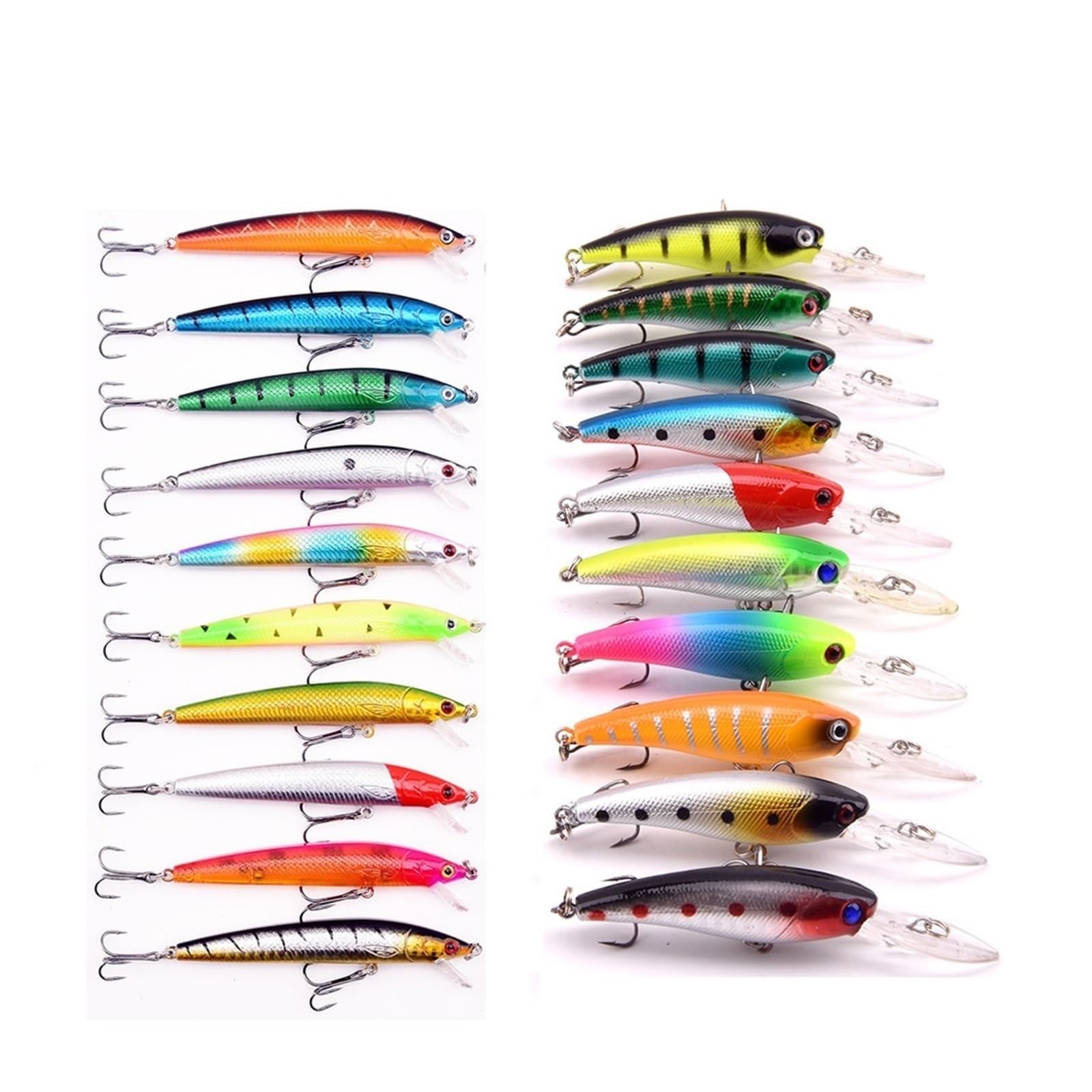 XILILHC Zestaw Przynęt Wędkarskich Wędkarstwo Twarda Przynęta Mini Minnow Pływająca Huśtawka Crankbait Szalone Woblery Sztuczna Bioniczna Korba Przynęty