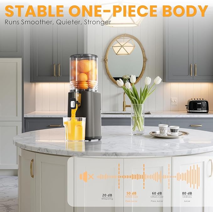 Extractor de Jugos Prensado en Frío Boca Ancha 5.5 Pulgadas Motor 350W miniatura 9