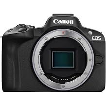 canon eos r50 system camera - mirrorless camera digital camera with auto focus + motif recognition for people eyes animals vehicles 4k video 15 frames per second wifi swiveling touch display