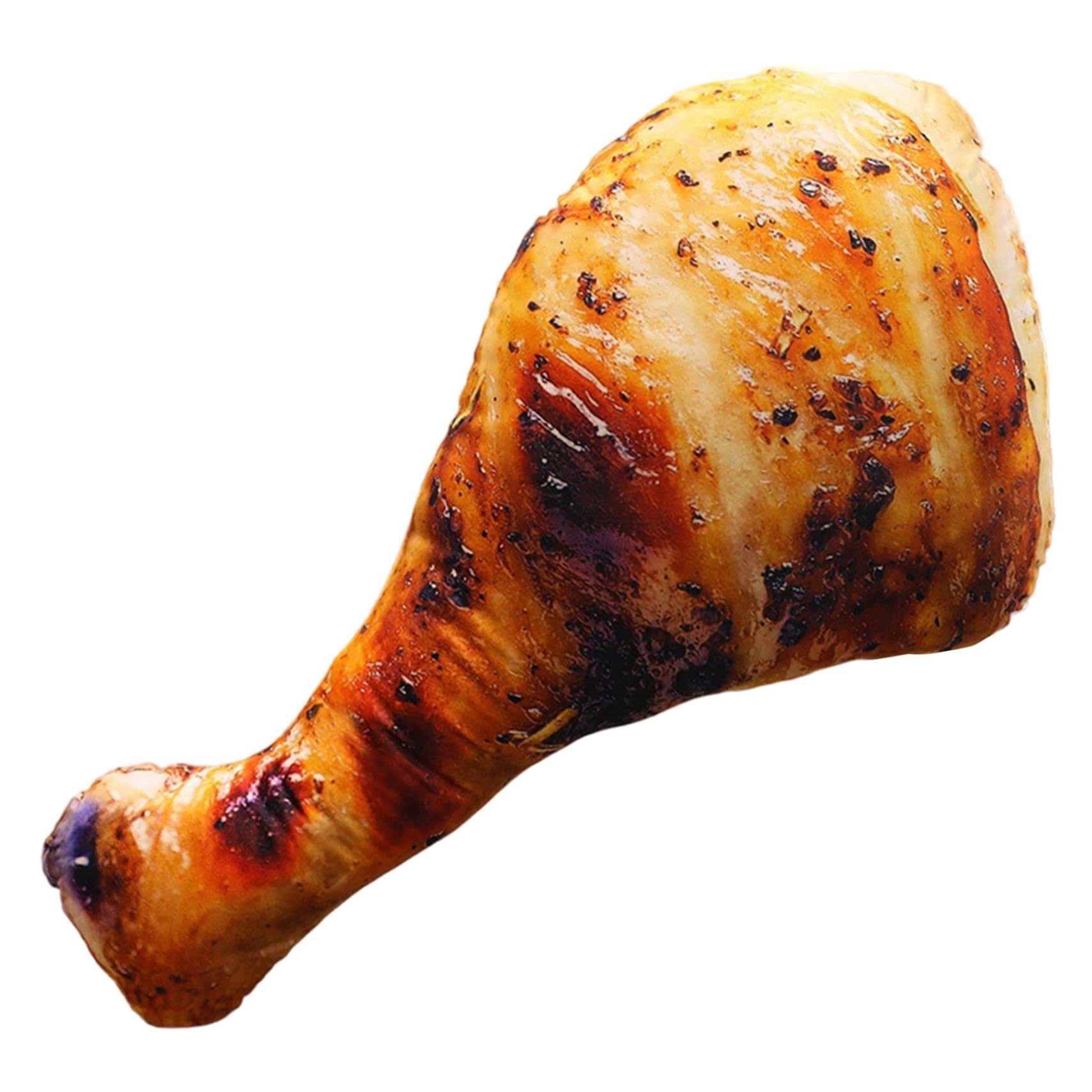 Uanqfegy Realistic Fried Chicken Drumstick Plush Pillow, Simulated Funny Food Shaped Throw Pillow for Sofa Room Decor 20cm