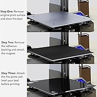 Vista 5 de Fula-Flex texturizado PEI PRO - 40% mejor adherencia que PEI - Artillery Sidewinder X1 / X2, Creality CR-10 / S Flex Plate Hoja de construcción