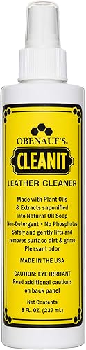 Obenauf's Cleanit Limpiador de cuero – Limpiador de cuero de aceite vegetal natural para botas, muebles e interior del coche – Jabón líquido de