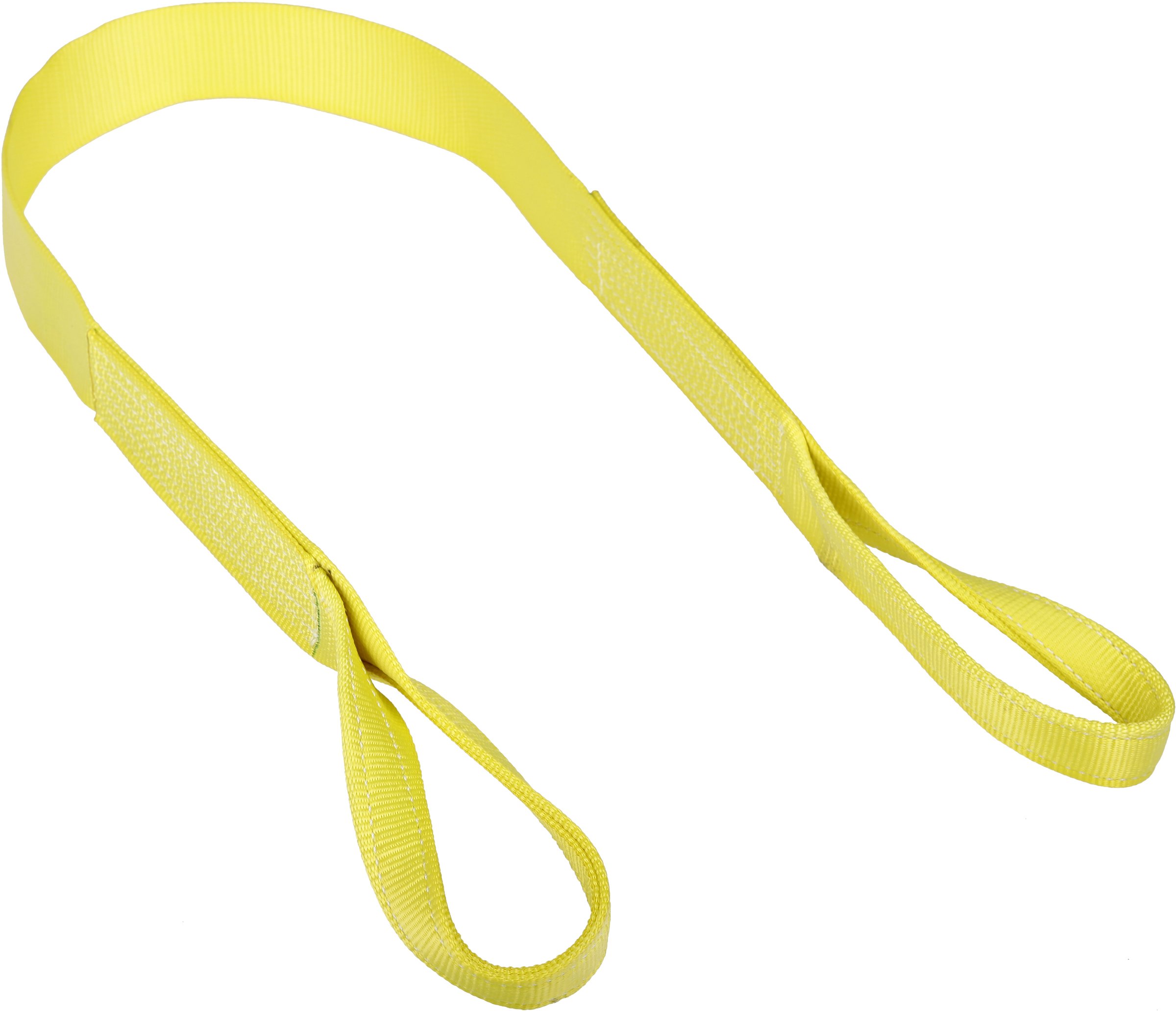 Mazzella Lifting Technologies 9500-5310 EE1-903 Nylon Web Sling, Eye-and-Eye, Yellow, 1 Ply, 10' Length, 3