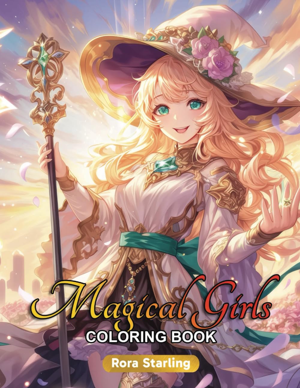 Magical Girls Coloring Book: 50 Enchanting Anime Mahou Shojo Images