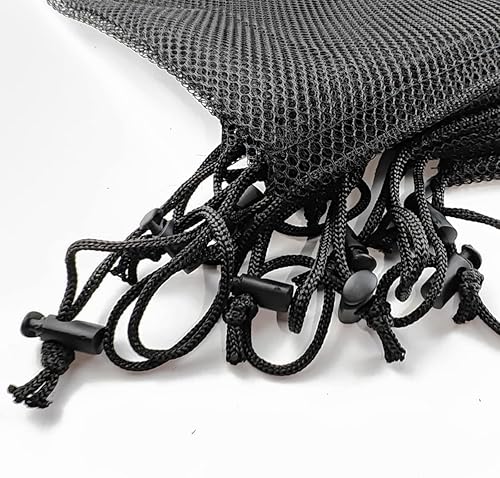 Miniatura 3 de GXXMEI 10 bolsas de malla de nailon con cordón de 8 x 12 pulgadas con cierre de cordón para lavandería, bolsa pequeña de gimnasio para baloncesto,