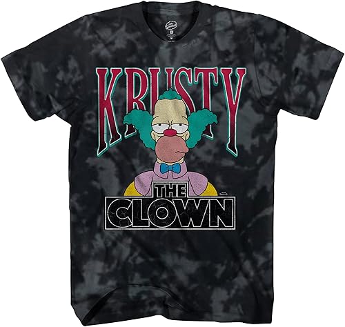 The Simpsons Camiseta Krusty The Clown Homer, Bart, Lisa y Krusty The Clown para hombre