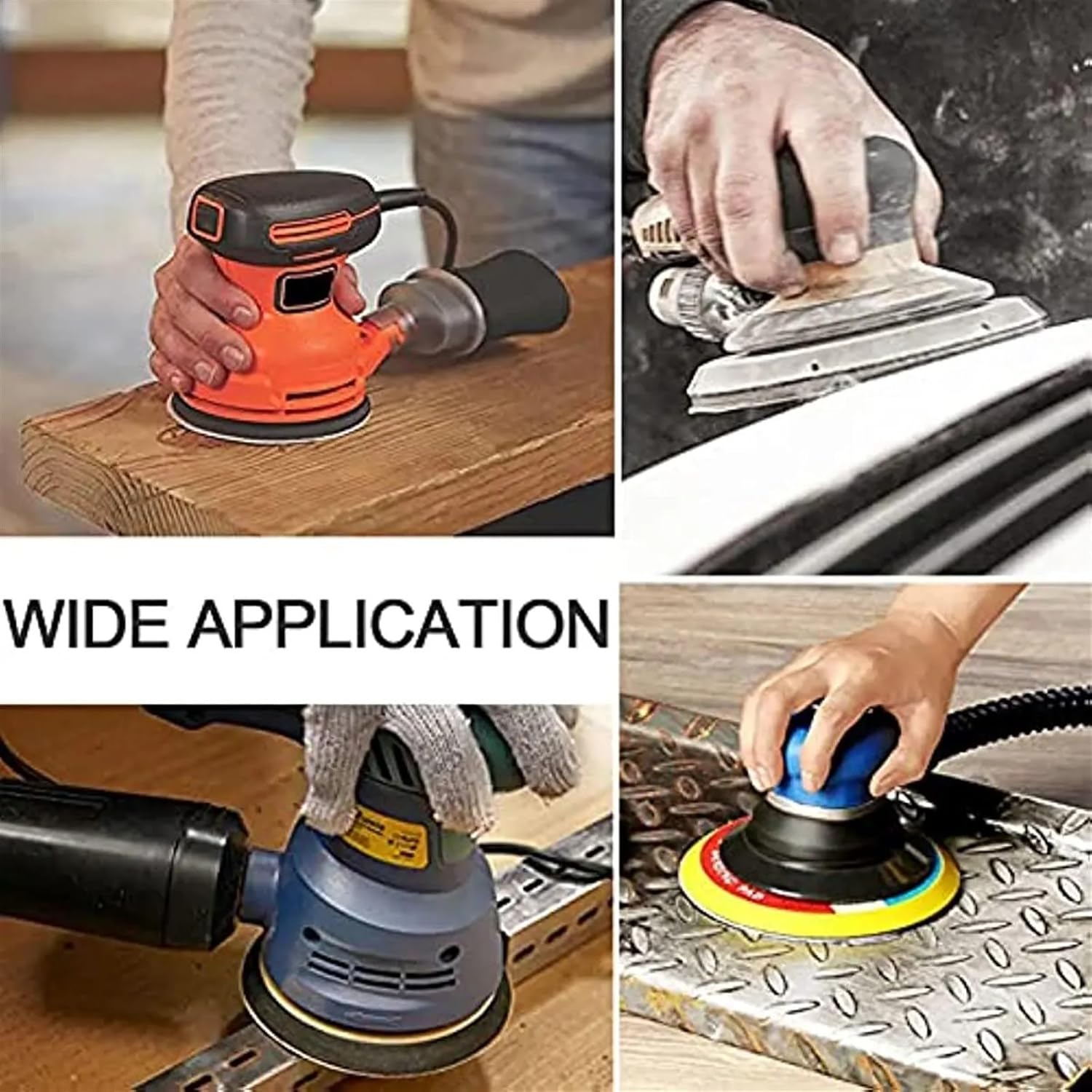 50Pcs/Set 7 Inch Hook and Loop Sanding Discs 2000-10000 Assorted Grit Sandpaper 180mm Wet Dry