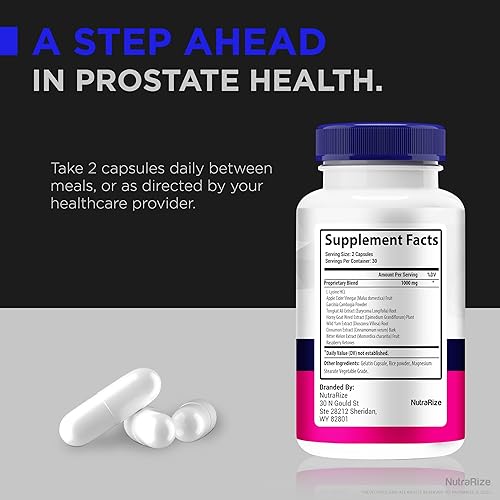 Miniatura 8 de NutraRize Paquete de 2 cápsulas EZ para próstata, fórmula totalmente natural para mantener la salud de la próstata, píldoras de apoyo de próstata E