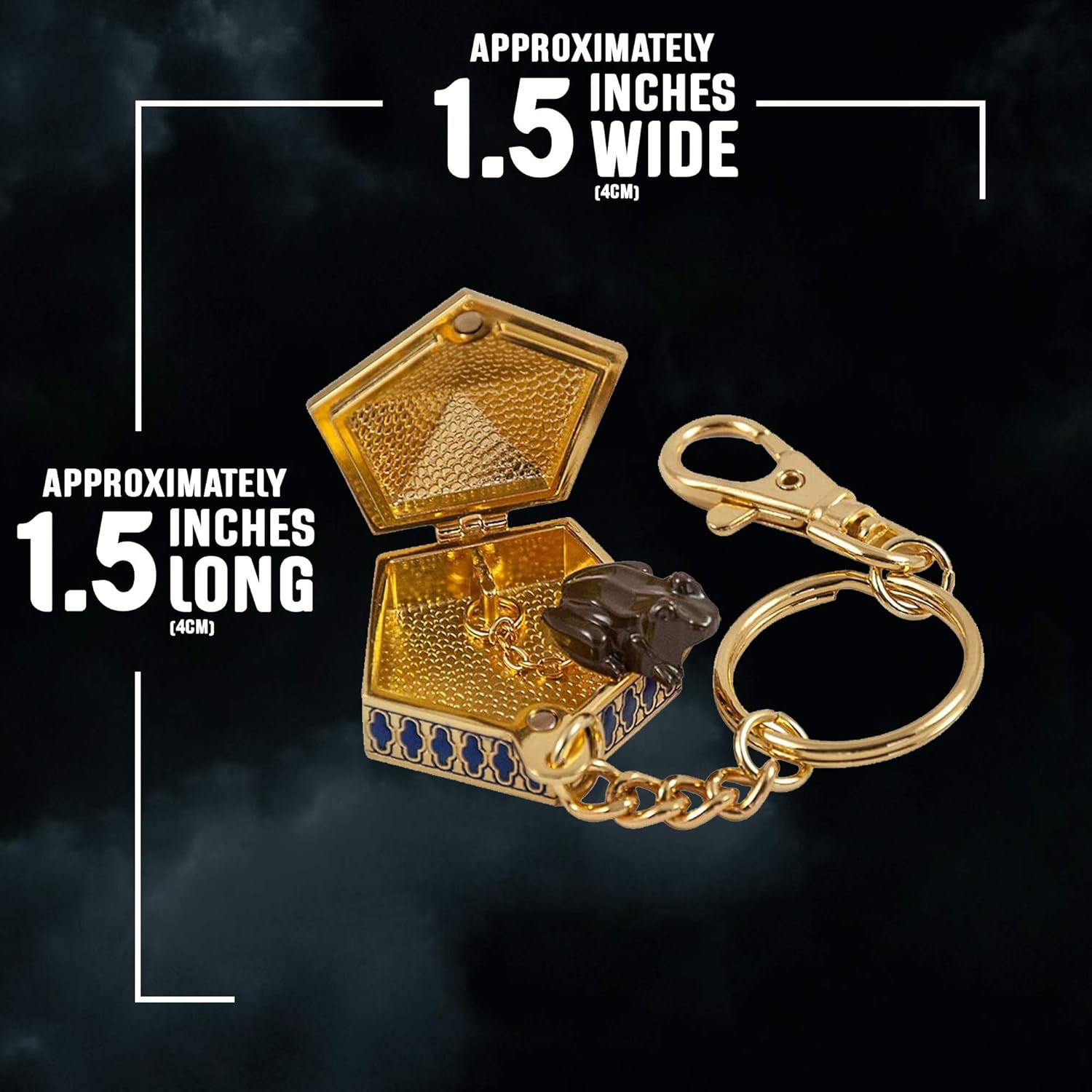 Vista 2 de The Noble Collection Harry Potter - Llavero de rana de chocolate, Oro