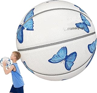 Baloncesto Para Niños - Bola De Baloncesto Para Hombre Interior Al Aire Libre | Mini Set De Baloncesto, Diseño Profesional De Mariposas De Baloncesto, Baloncesto Deportivo Juvenil, Pelota De Baloncest