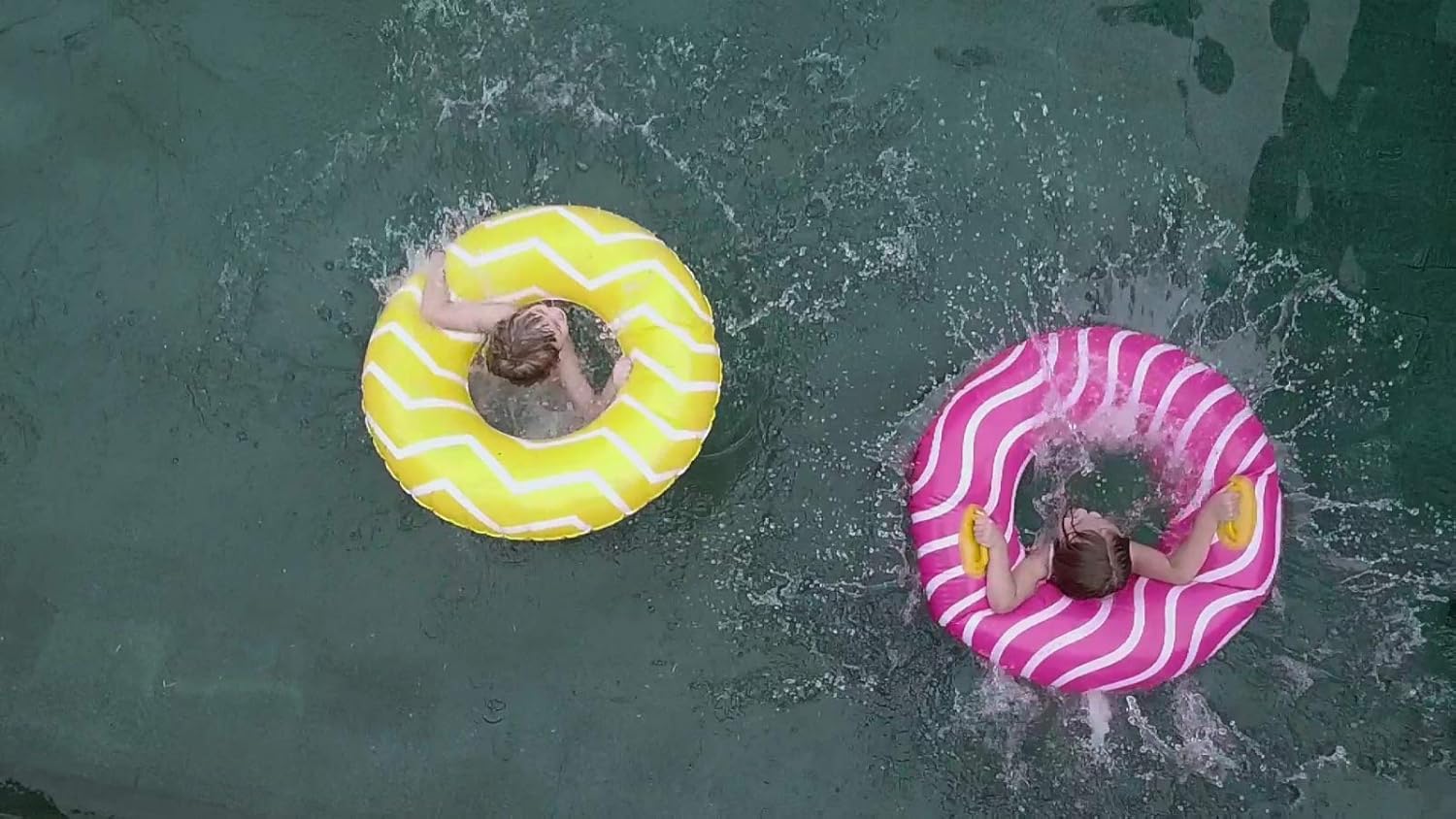 Big summer Inflatable Swimming Ring for Children & Adults, Blow Up Swim Tube for Teens Age 8+ (Yellow) : Toys & Games