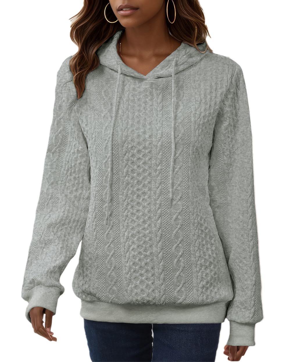 YeGine Womens Hoodies Oversized Hooded Sweatshirt Casual Long Sleeve Drawstring Pullover Tops