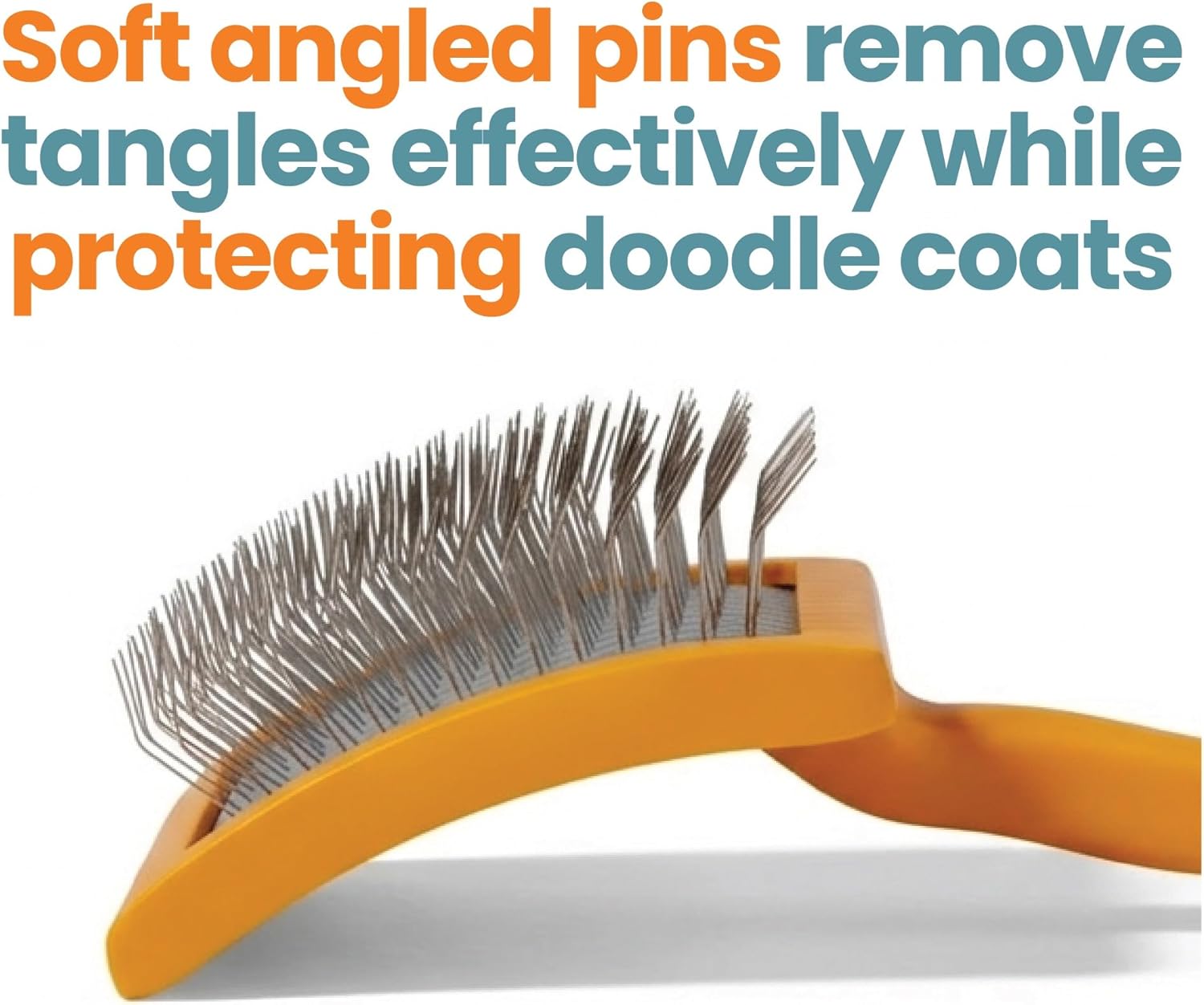 Clean & Finish Bundle: 4-in-1 Shampoo & Conditioner & Slicker Brush – Complete At-Home Maintenance System for Goldendoodles, Poodles & Doodles. Keeps Hair Soft & Fluffy