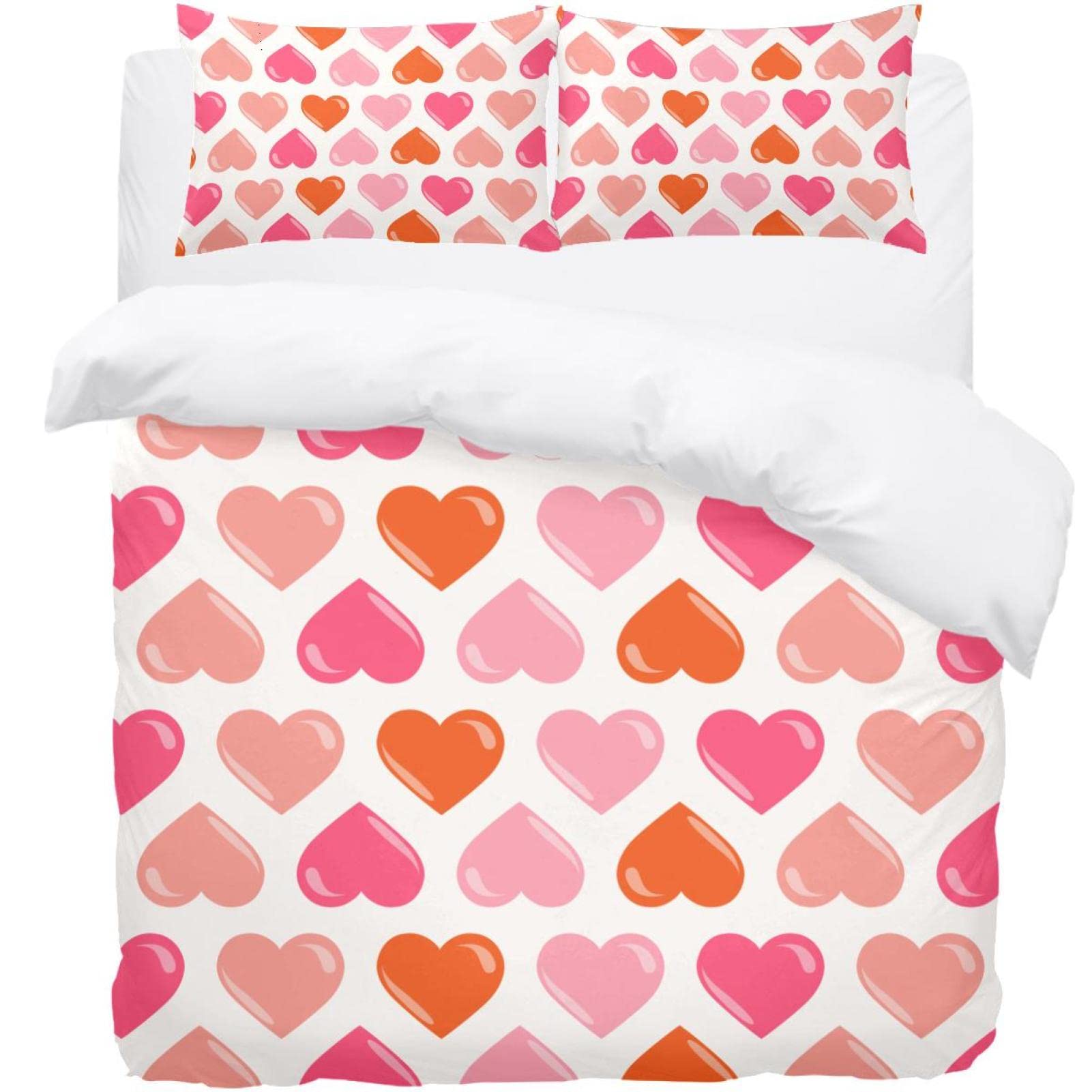 Parure de lit lit double romantique pour résoudre le manque de couleur en chambre