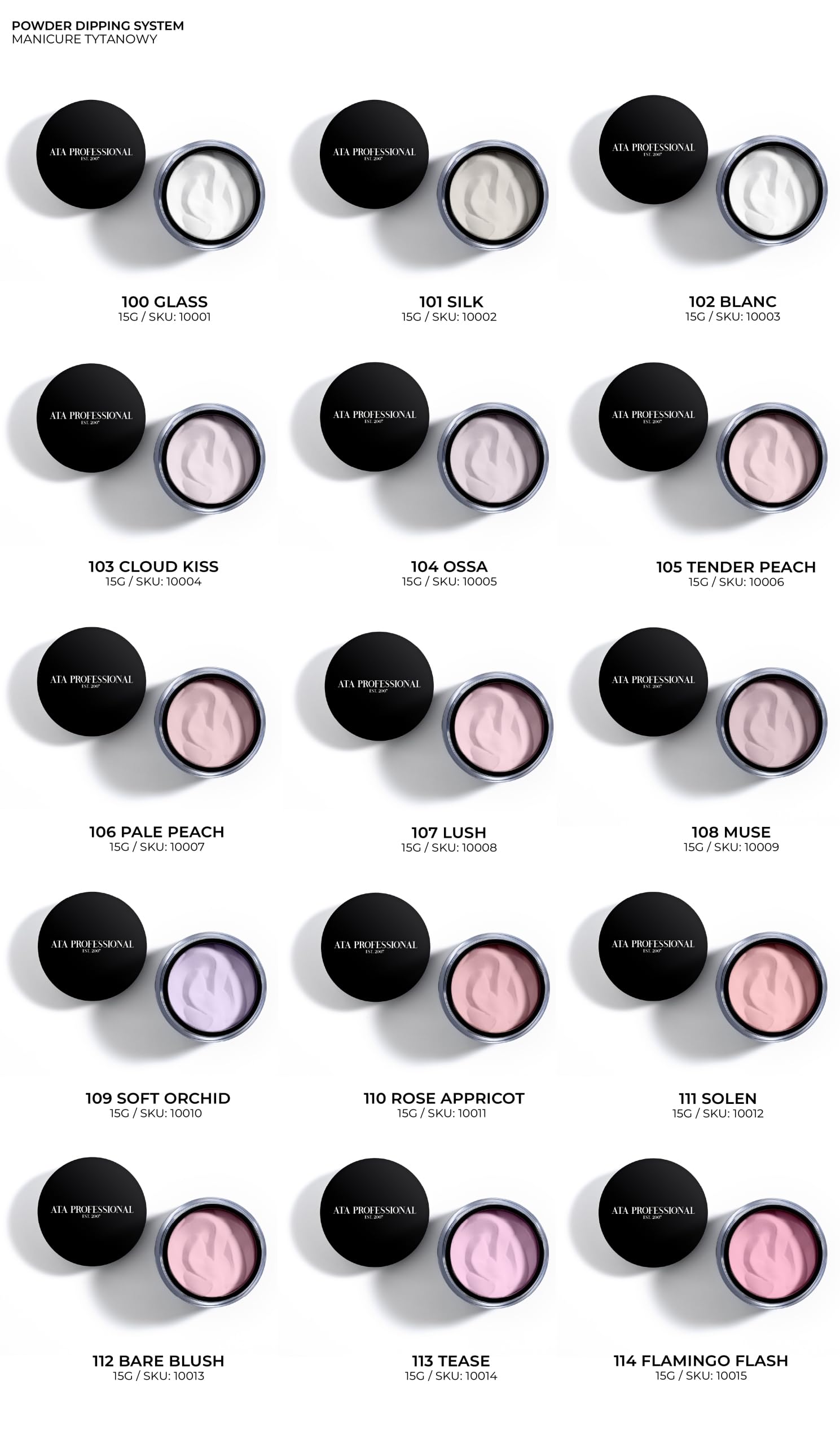 ATA PROFESSIONAL Zestaw Startowy do Manicure Tytanowego THE FOUNDATION SET