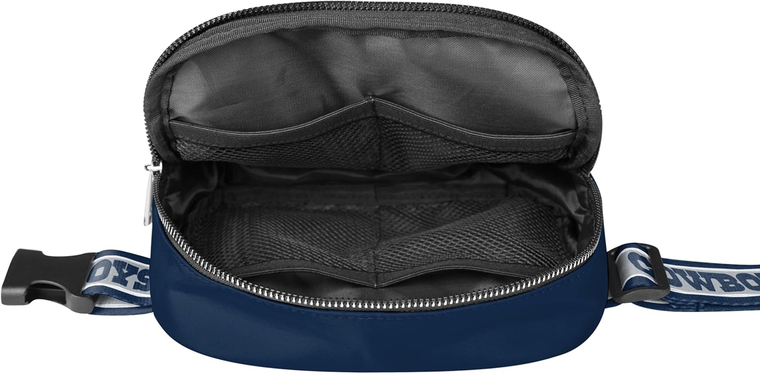 FOCO NFL Unisex-Adult NFL Team Color Wordmark Crossbody Belt Bag
