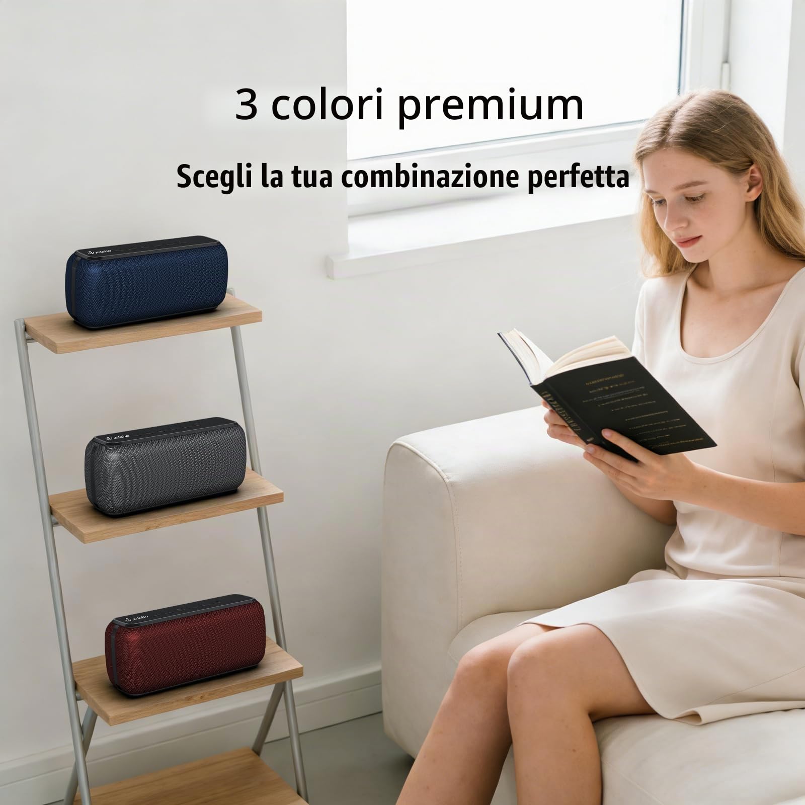XDOBO X8 II Altoparlante Bluetooth Portatile 60W, Speaker Wireless con Bassi Profondi, Impermeabile IPX5, Bluetooth 5.0, TWS Stereo Pairing, 8 Oredi Autonomia, TF Card e AUX, Cassa per Outdoor e Party