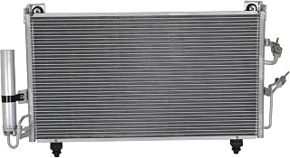 Apply to Premium Aluminum A/C Condenser for 2003-2006 Mitsubishi Outlander - Complete with Receiver Drier for Optimal Fit and Superior Cooling Efficiency.