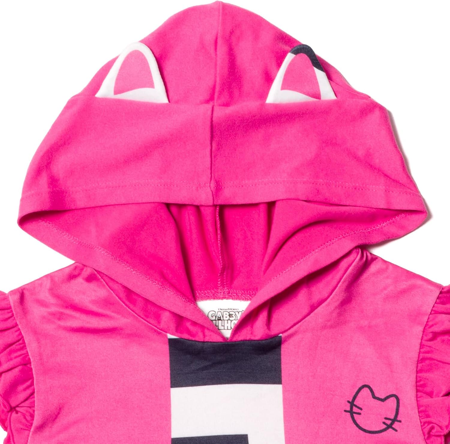 DREAMWORKS GABBY'S DOLLHOUSE Pandy Paws Girls Hooded Tank Top and Dolphin Shorts Outfit Set Toddler to Big Kid