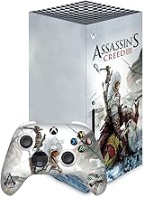 Head Case Designs Officially Licensed Assassin's Creed Game Cover III Graphics Matte Vinyl Sticker Gaming Skin Decal Cover Compatible with Xbox Series X Console and Controller Bundle