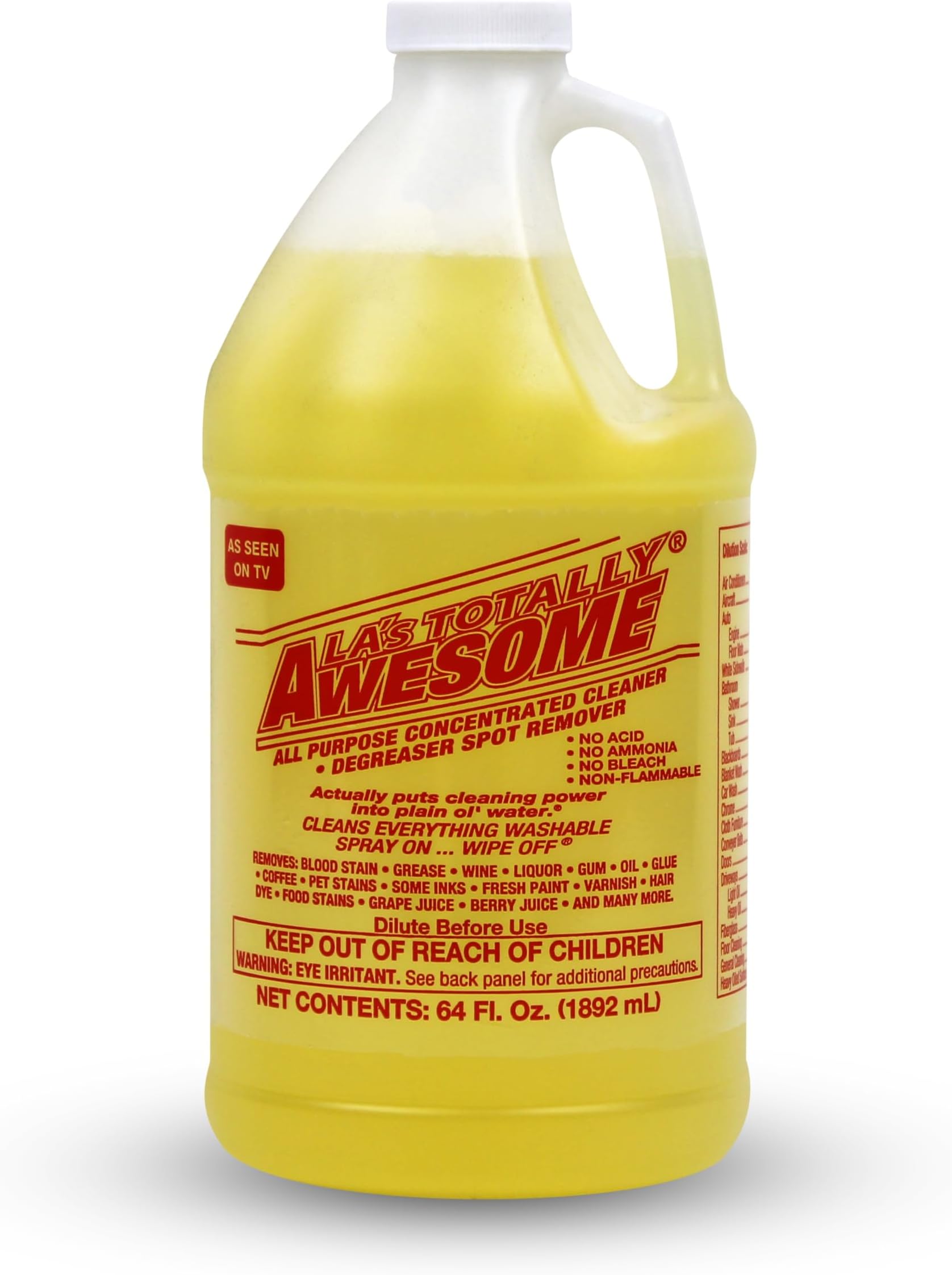 All Purpose Cleaner Refill – 64 oz Concentrated Multipurpose Cleaner & Heavy Duty Degreaser for Home, Kitchen, Bathroom, Floors, Spray Bottles & More