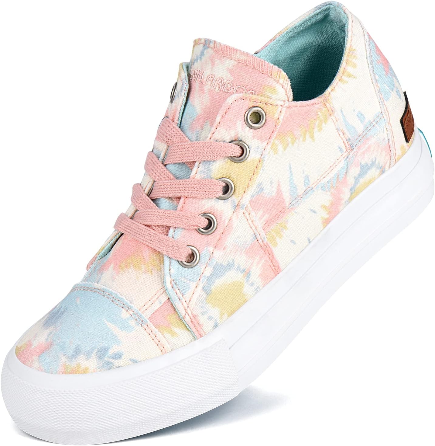 Wedge Sneakers for Women Fashion Canvas Shoes Casual Platform Hidden Heel Womens Slip On Sneaker Non Slip Side Zipper