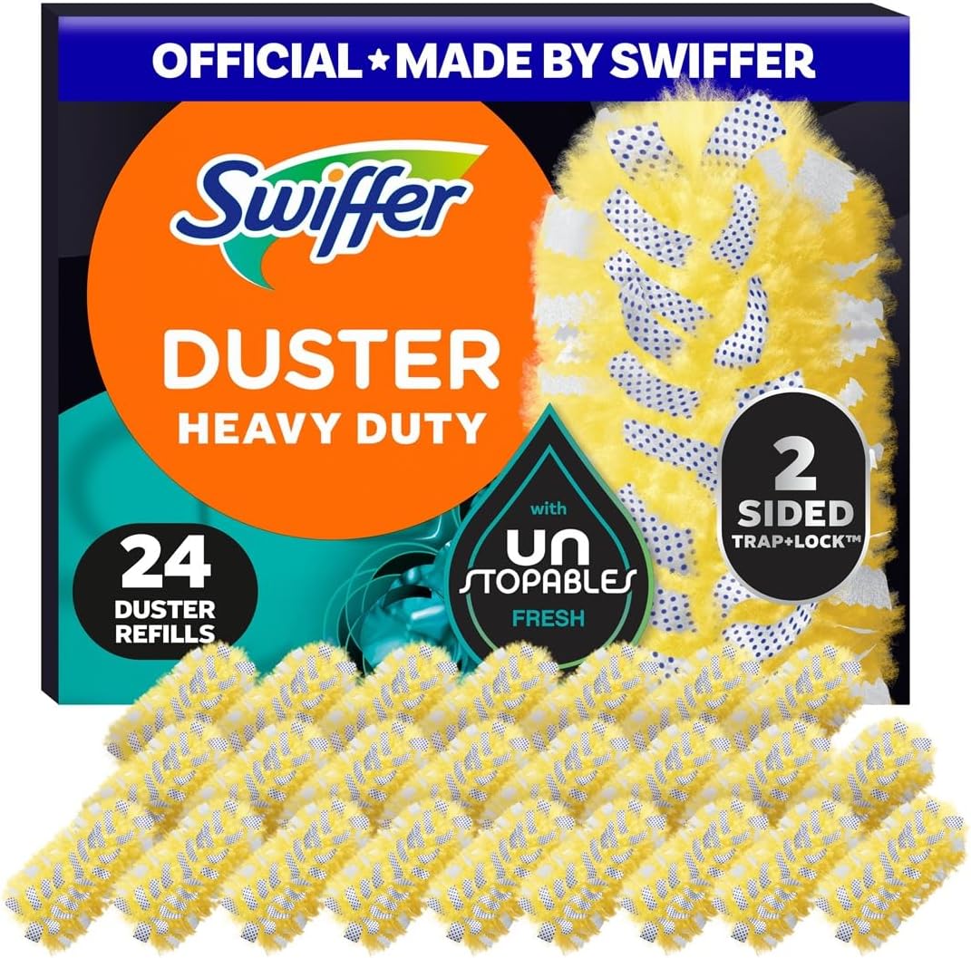 Swiffer Dusters Multi-Surface Heavy Duty Duster Refills, Unstopables Fresh Scent, 6 Count