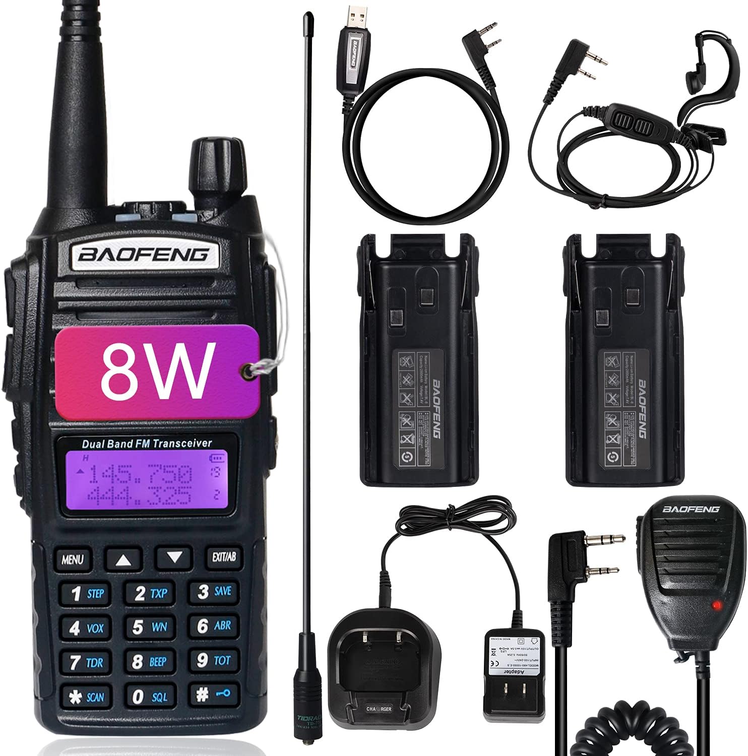 Onе-Dау Sаlе: Uр tо 70% оƒƒ BaoFeng UV-82 High Power BaoFeng Radio Dual Band Radio Ham Radio Portable 2 Way Radio with Extra 2800mAh Battery Full Kits(1 Pack-Black) Onе-Dау Sаlе: Uр tо 70% оƒƒ BaoFeng UV-82 High Power BaoFeng Radio Dual Band Radio Ham Radio Portable 2 Way Radio with Extra 2800mAh Battery Full Kits(1 Pack-Black)