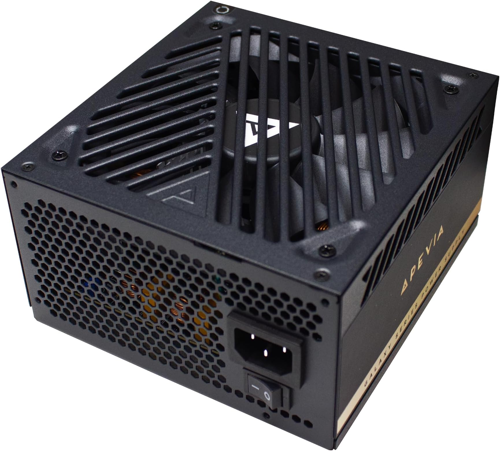 Apevia ATX-GX850W PCIe 5.0 & ATX 3.0 Ready Galaxy 850W 80+ Gold Certified, Gen 5 12VHPWR Connector, Active PFC ATX Semi-Modular Gaming Power Supply
