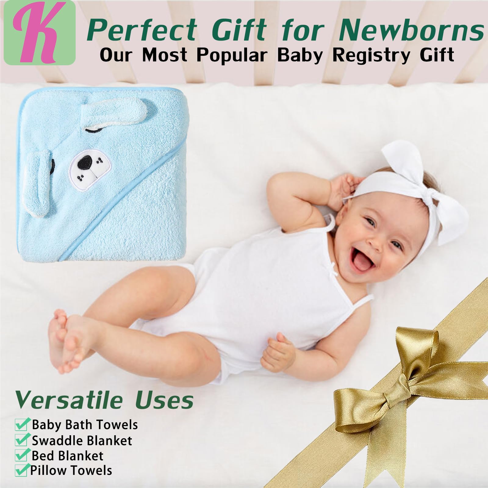 Toallas con capucha para bebé, 80 x 80 cm, forro polar de coral, supersuaves, absorbentes, toallas de bebé recién nacidos, regalo, toalla de bebé con capucha, para niños y niñas