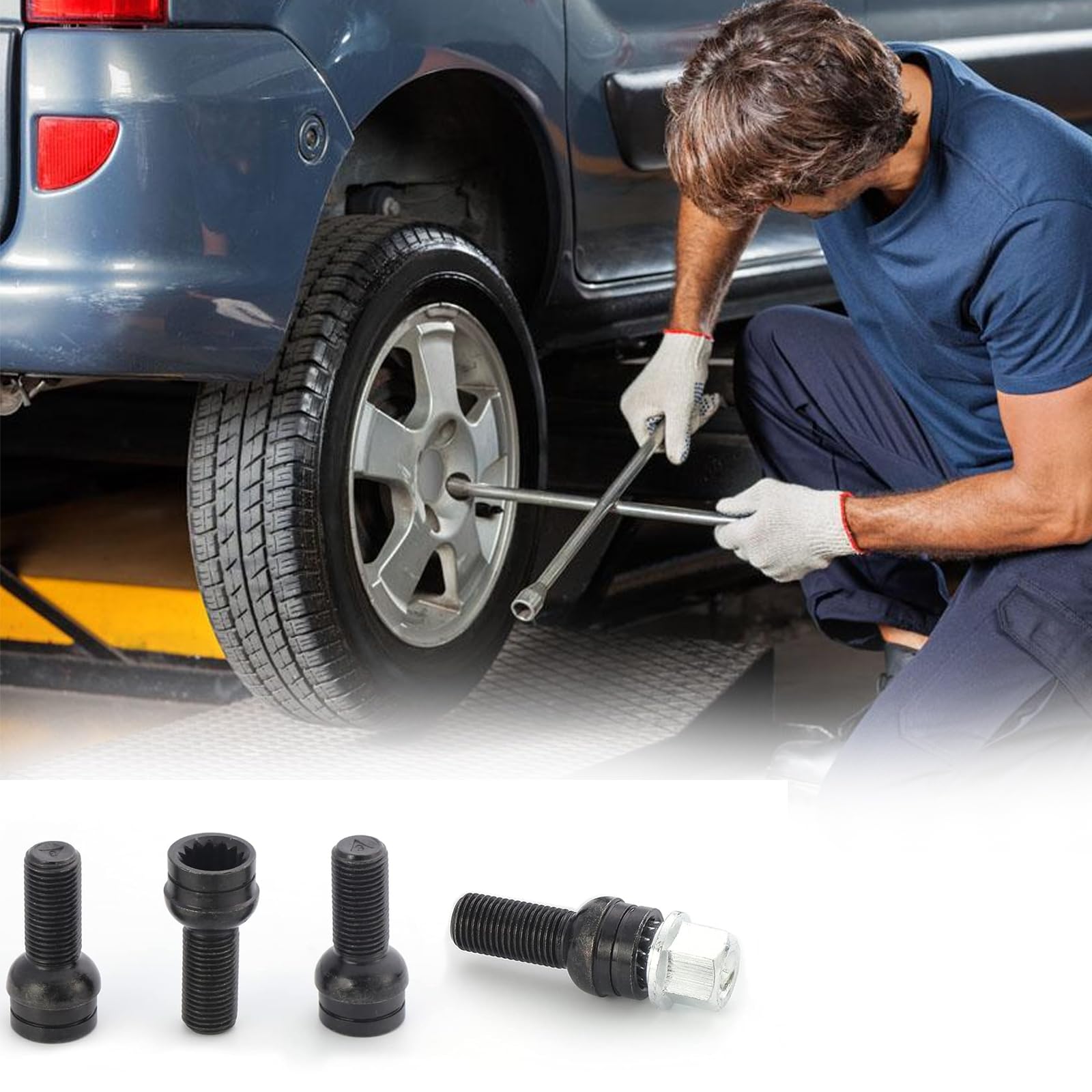 Bulloni Antifurto Per Cerchioni TRACER | M14 X 1,5, 27mm, Compatibili Con Audi, VW, Seat, Skoda - Foto 3