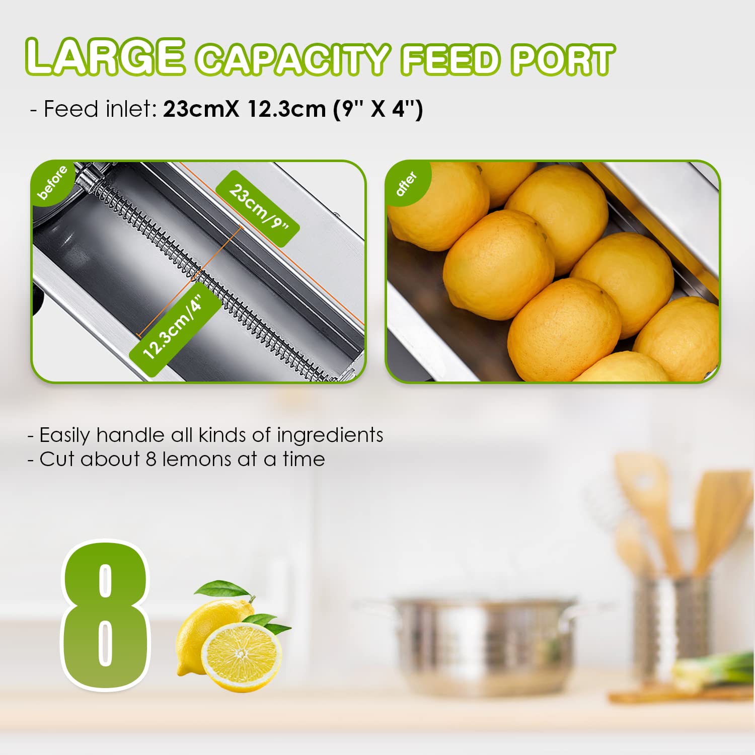 NEWTRY Cortadora verduras eléctrica 0-10mm Gastro Cocina Acero corte | Grosor de corte ajustable, motor potente, alta eficiencia, robusto, fácil de limpiar, para catering, restaurantes, cantinas