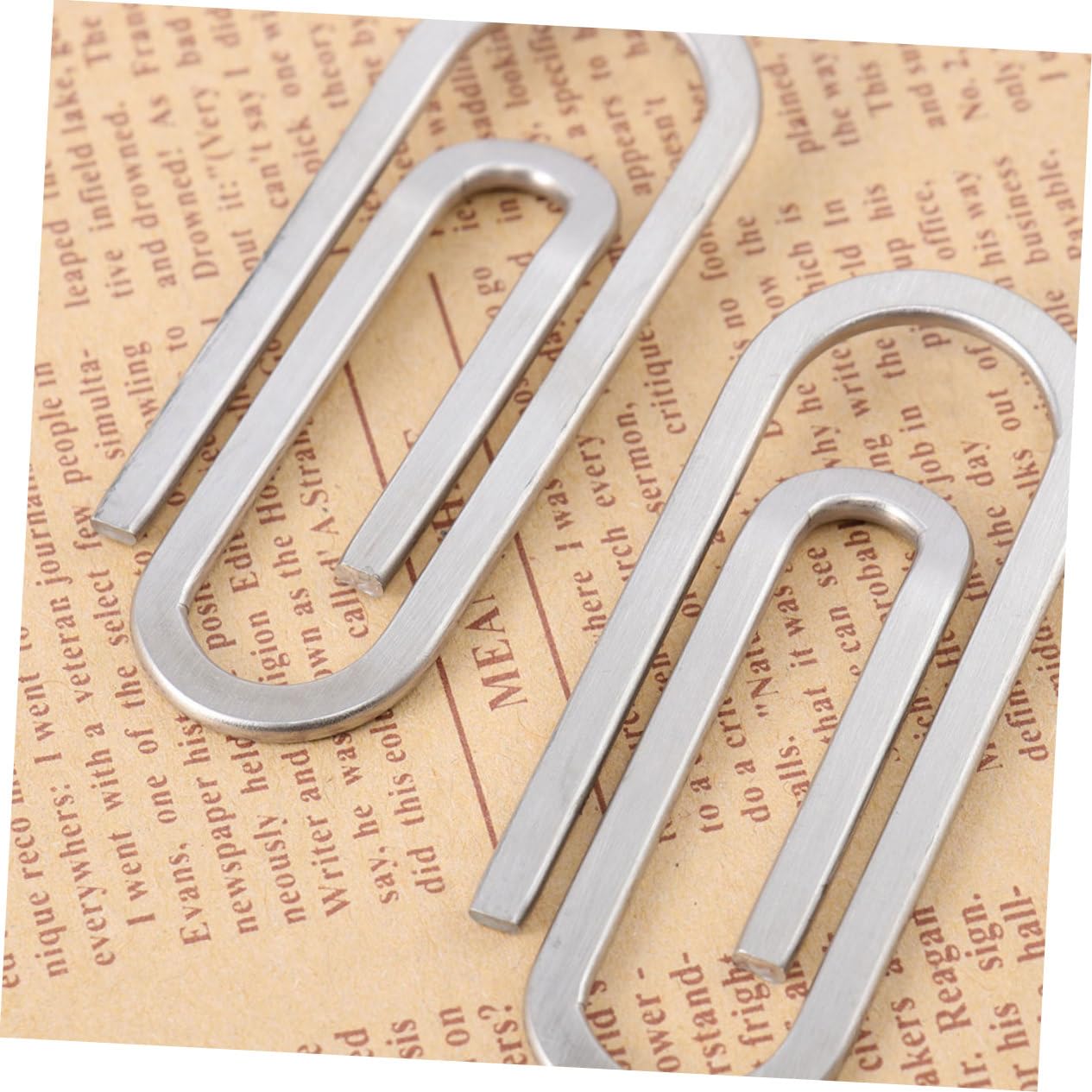 HOMSFOU 5 Set Fermasoldi Inossidabile Clip Per Documenti E Ricevute Pratiche E Resistente Per Ufficio E Casa Design Elegante Per Foto E Note 3 Pezzi * 5