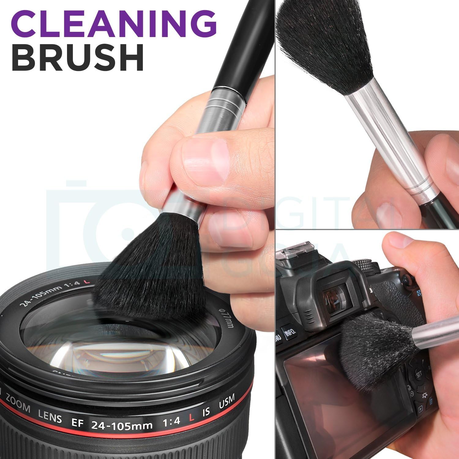 Reinigungsset, w/ 2 oz. Altura Photo Cleaning Solution | Hält Ausrüstung fleckenlos und kratzfrei, inklusive Reiniger, Tupfer, Stift, Gebläse, Bürste, Tuch und Hartschalenkoffer