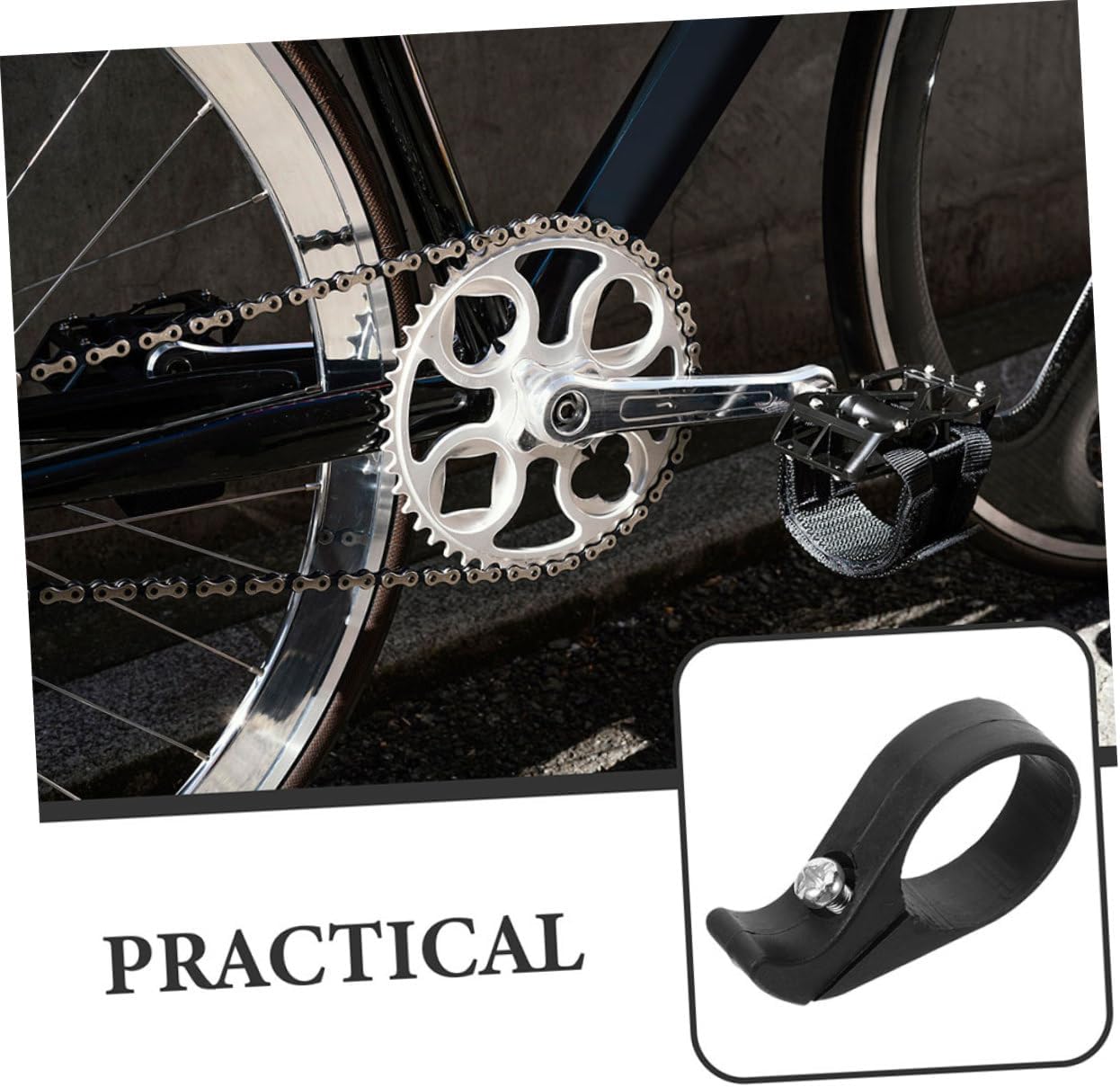 2pcs Bicycle Chain Deflector Durable Black Plastic Chain Guide for Mountain Road Bikes Versatile