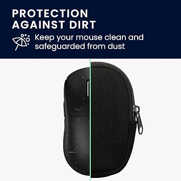 kwmobile Mouse Case for Logitech G PRO X Superlight 2 Carry Case - Protective Carry Pouch for Bluetooth Mouse - Soft Neoprene Protection - Black