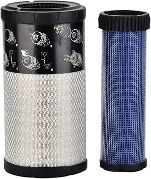 Air Filter Kit 7386224 7386225 Compatible with Bobcat Loader T62 T64 T66 T76 S62 S64 S66 S76