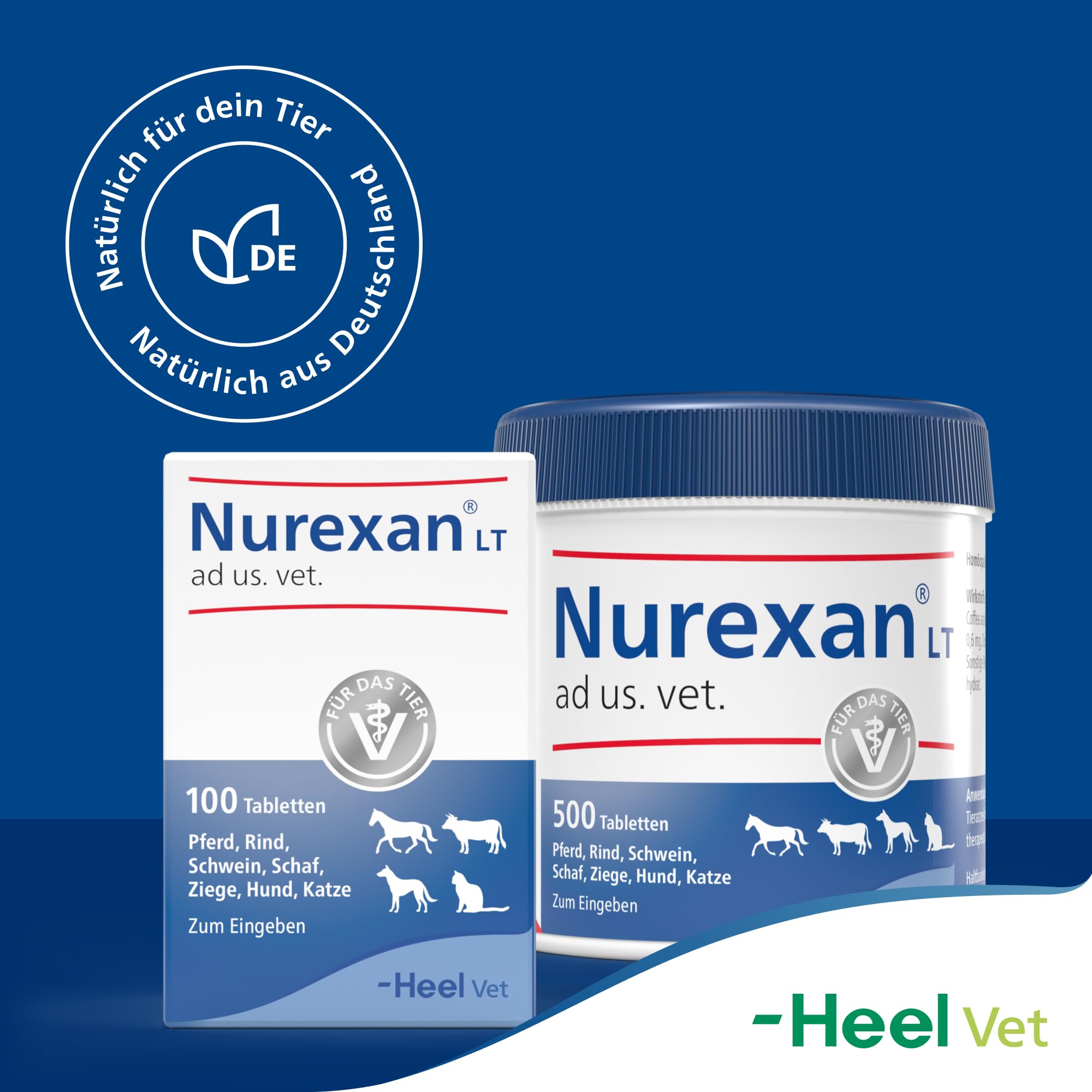LT ad us. Vet. 500 Tabletten, Nur die Ruhe | Natürliches Tierarzneimittel für Hunde, Katzen und Pferde, Unterstützung in belastenden Situationen! , Made in Germany