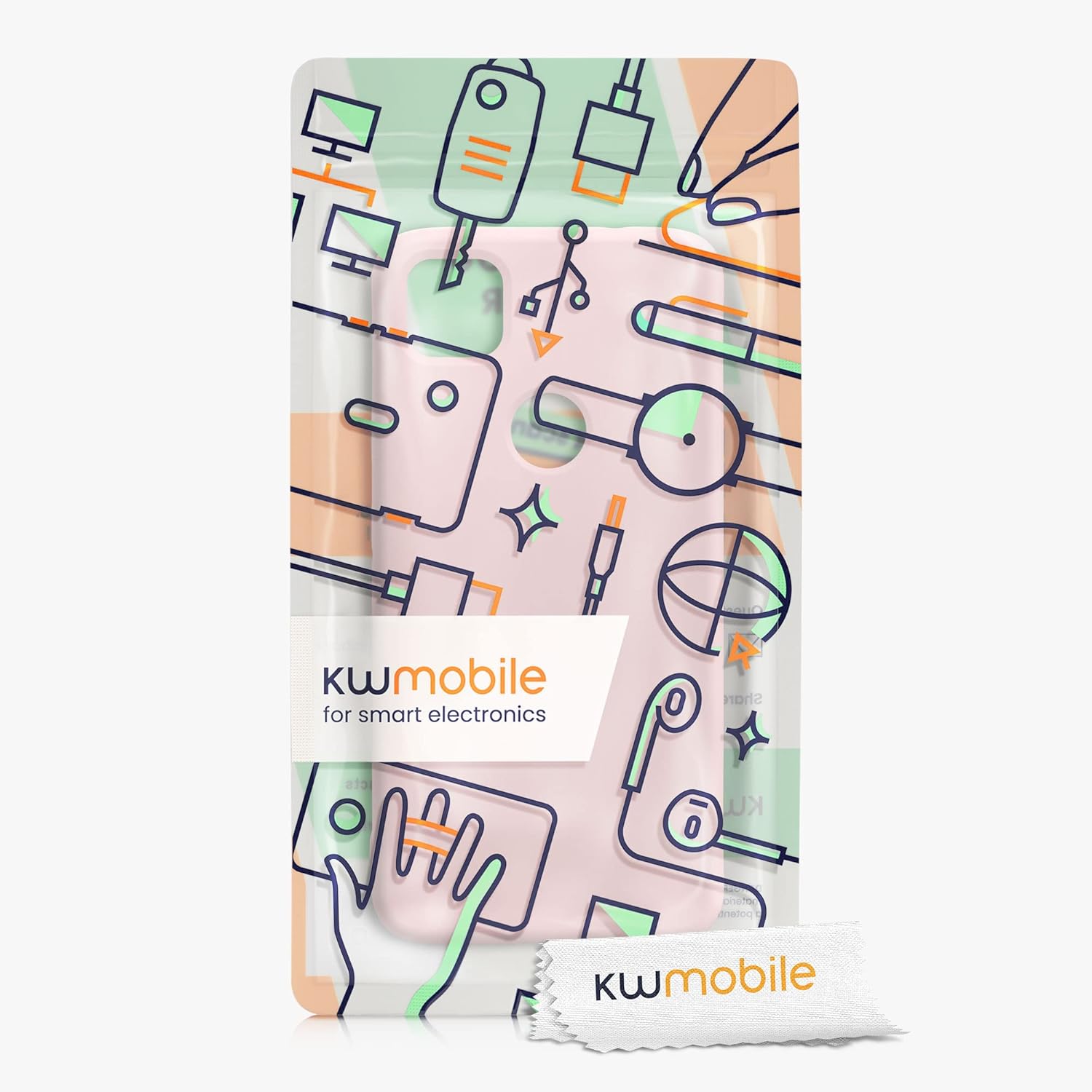 kwmobile Case Compatible with Google Pixel 4a Case - Slim Protective TPU Silicone Phone Cover - Coconut Swirl 8 71eFuV8cIHL. AC SL1500