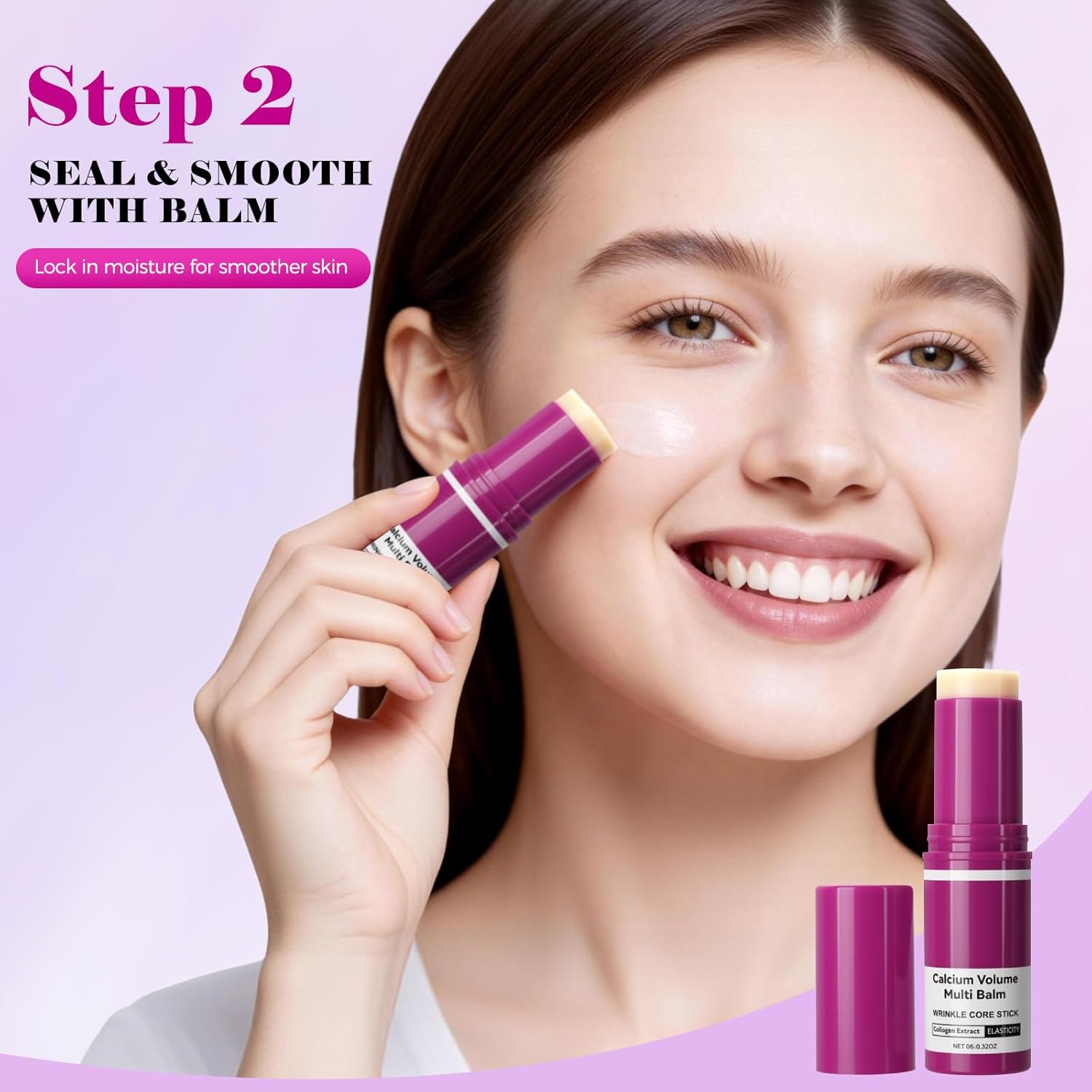 Eye Care Duo – Calcium Multi Balm Stick & Hydrogel Under Eye Patches (60 Patches), Hydrating & Firming Eye Treatment for Dark Circles, Puffiness & Fine Lines, Multi-Us Eye Patch Skincare Set