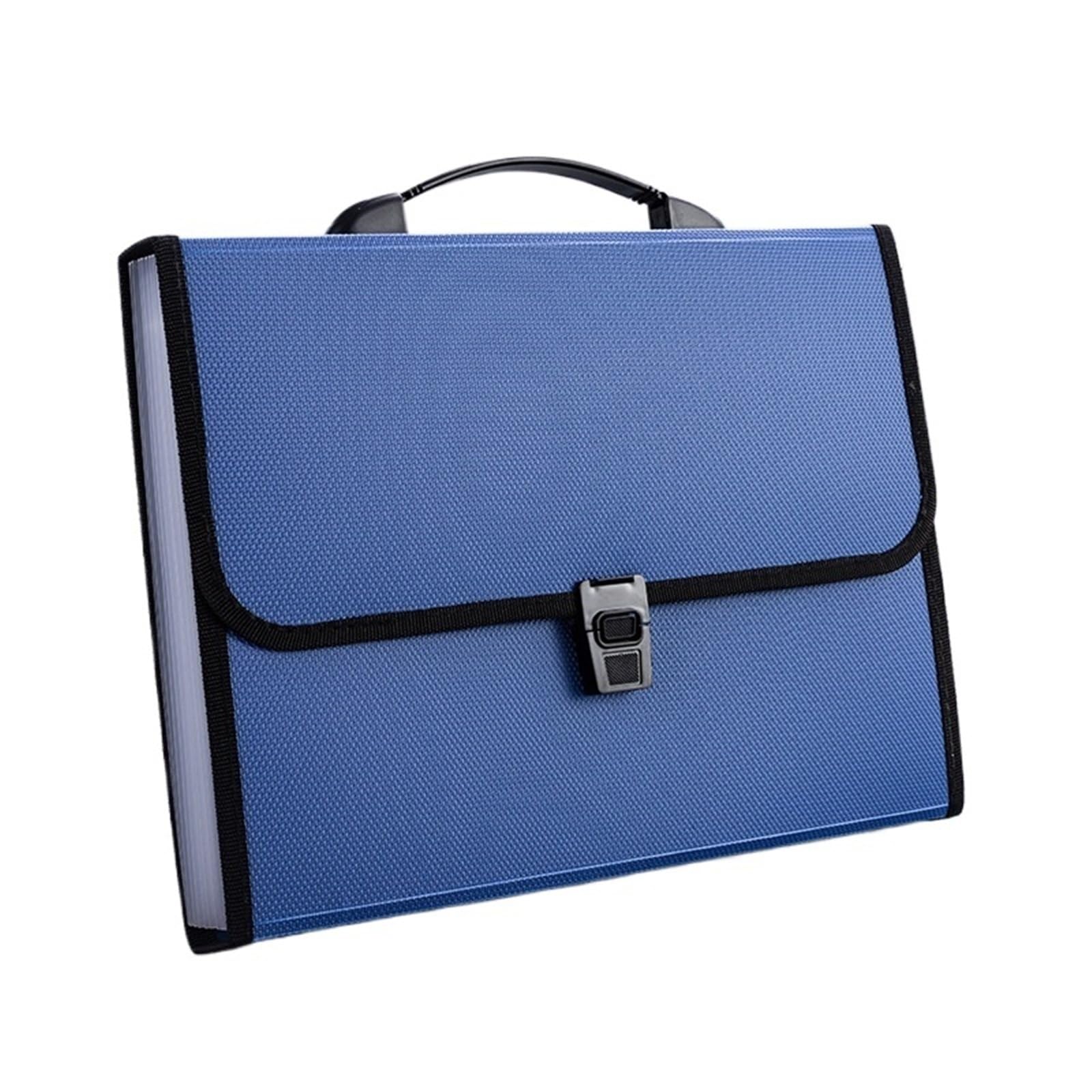 Porta Documenti Cartella di file della fisarmonica | Organizer portatile for carta A4, cartella multistrato for documenti di esame degli studenti(Blue)