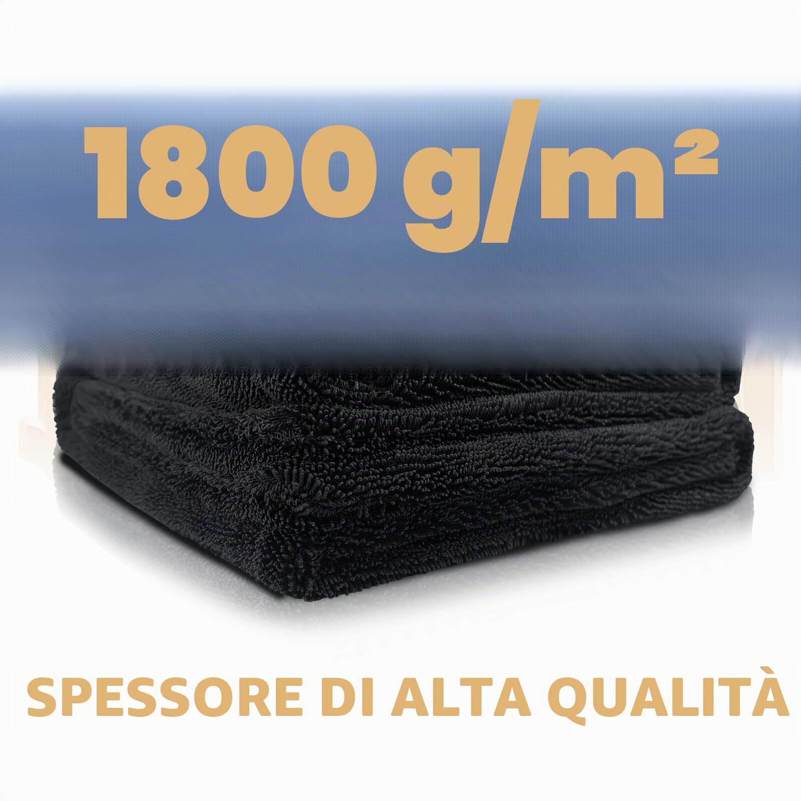 Panno per Asciugatura Auto,90x60cm-1800GSM Panno Microfibra Auto,Extra Large,Altissimo Grado Assorbimento,Senza Pelucchi,Asciugatura Senza Graffi,Della Carrozzeria Autos e Moto