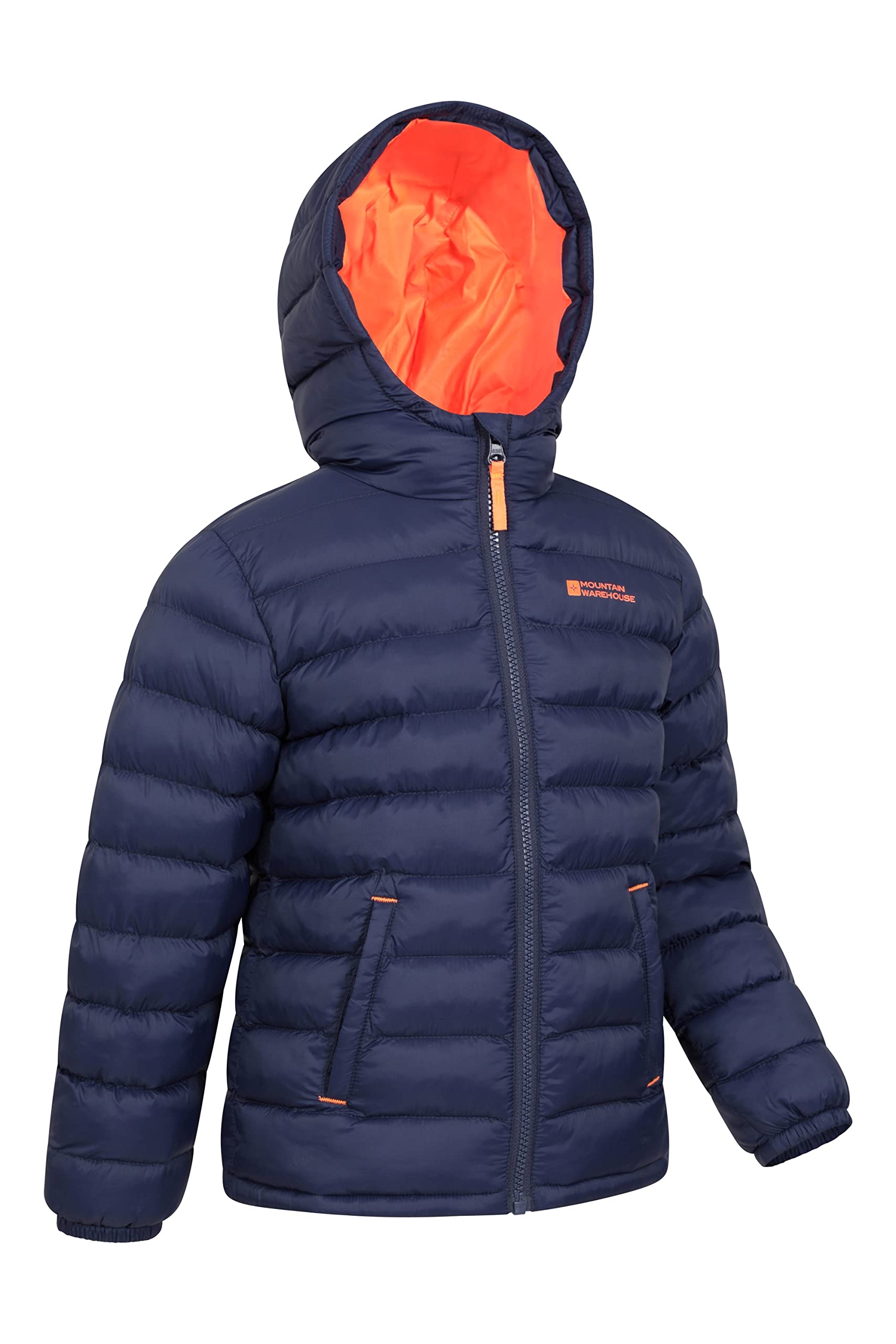Mountain Warehouse Seasons Chaqueta Acolchada Niño Impermeable Invierno Capucha Microfibra